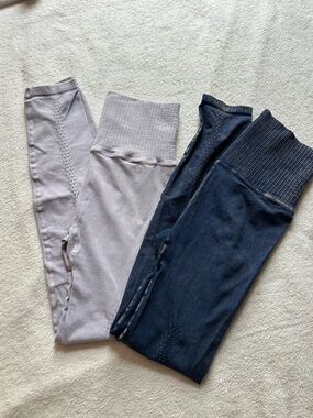 Set of 2 free people good karma leggings.